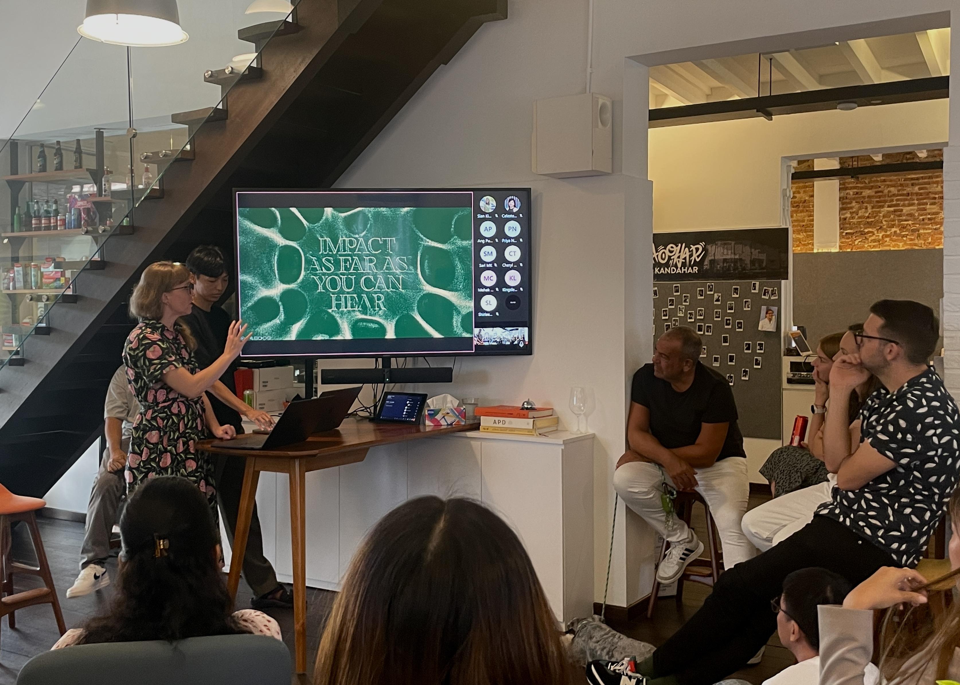 Internship workspace at Design Bridge and Partners