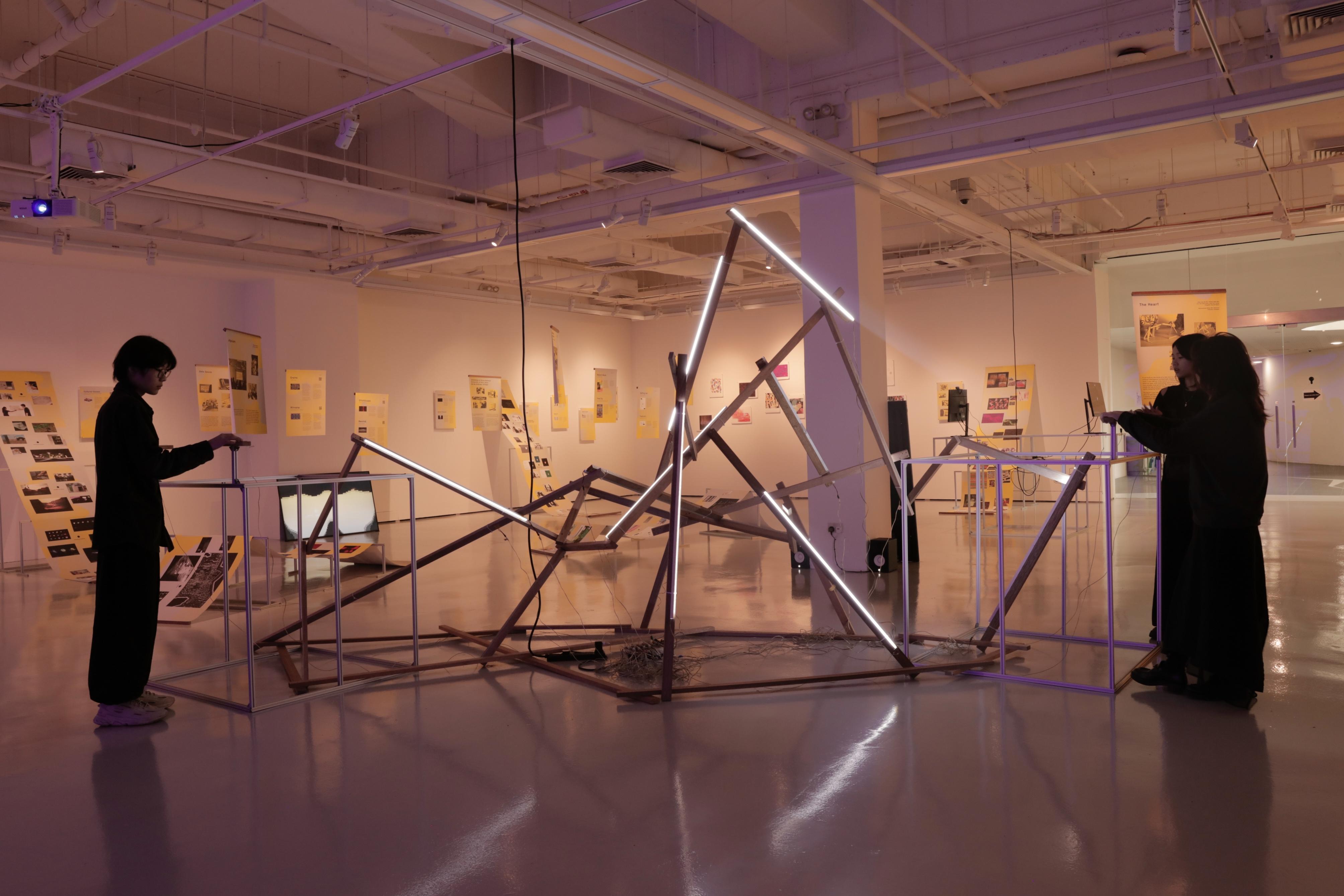 Close-up of interactive prototype