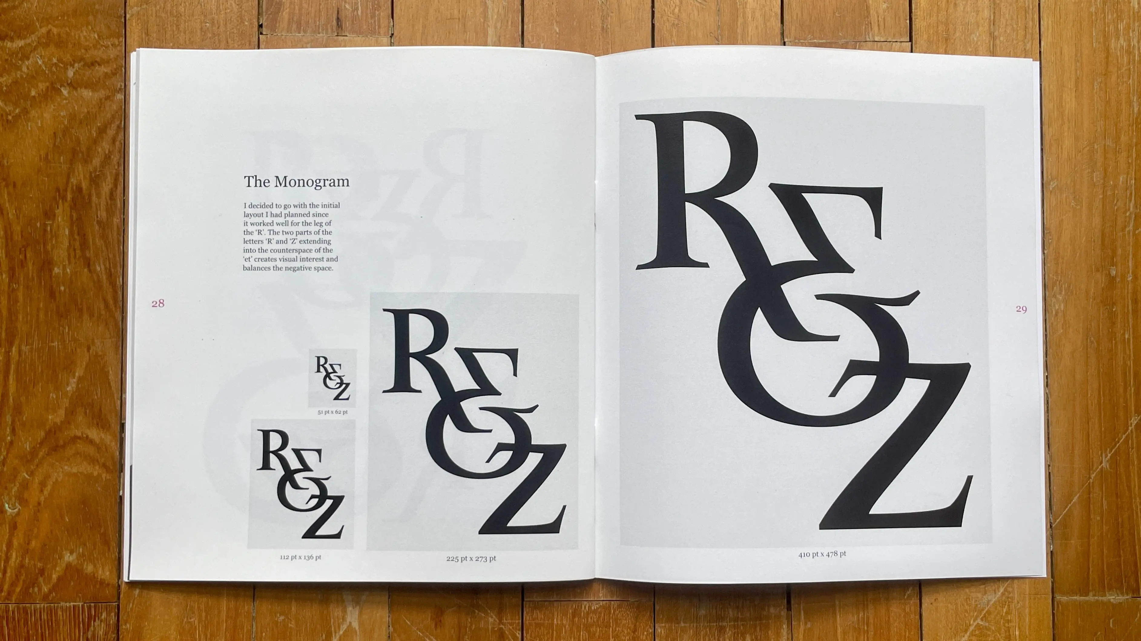 Hand-painted calligraphy study
