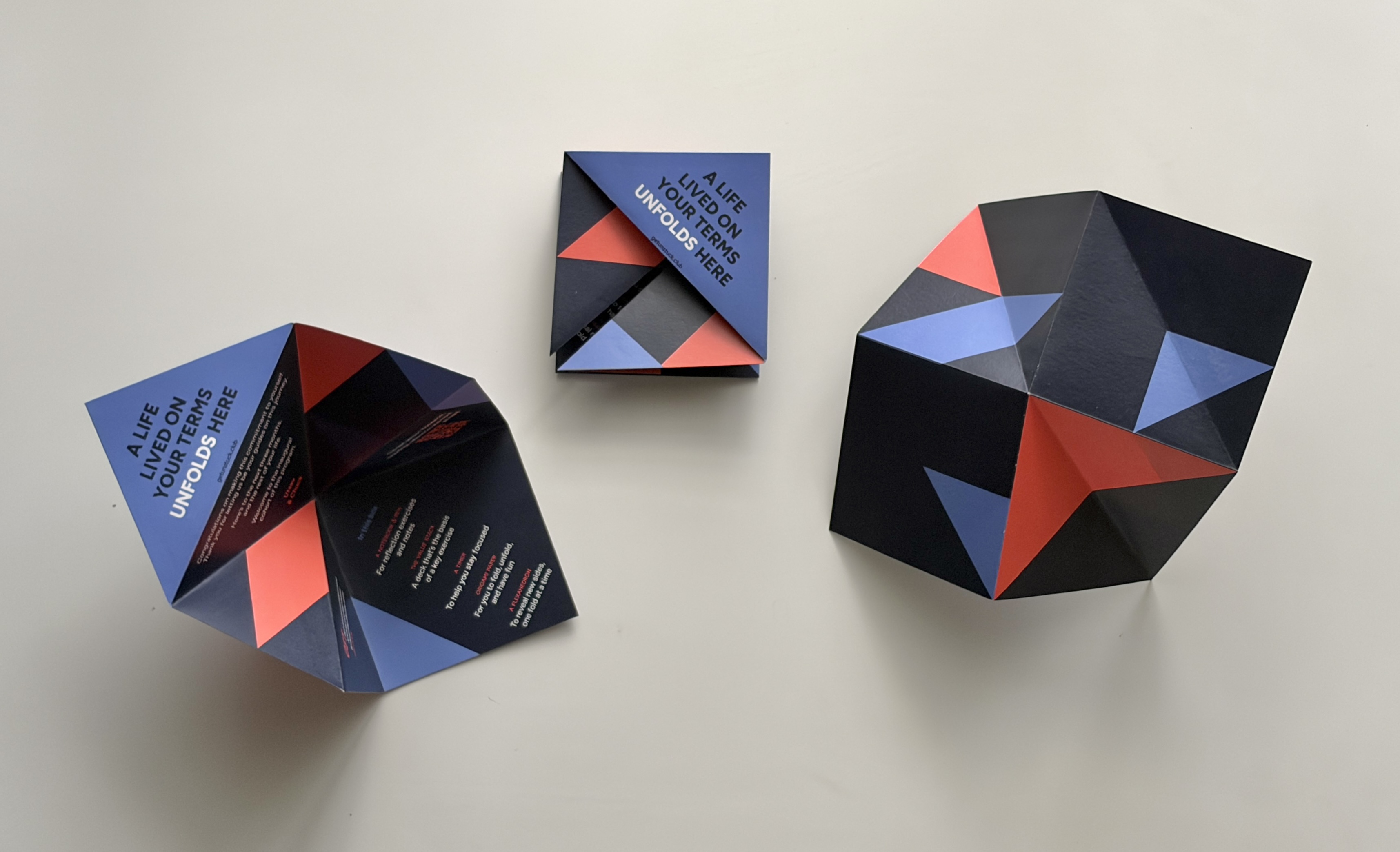 Generative text displayed in the installation